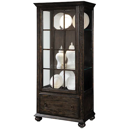 Del Ray Curio Cabinet with Drawer